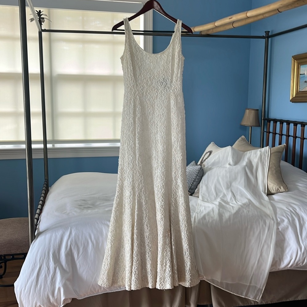 Carmen Marc Valvo Beaded Wedding Dress